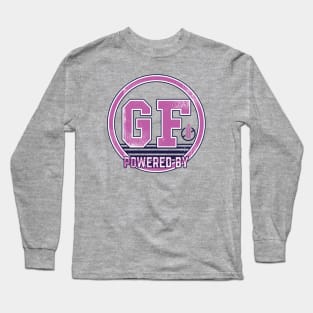 Powered by Gluten Free (blue and purple) Long Sleeve T-Shirt